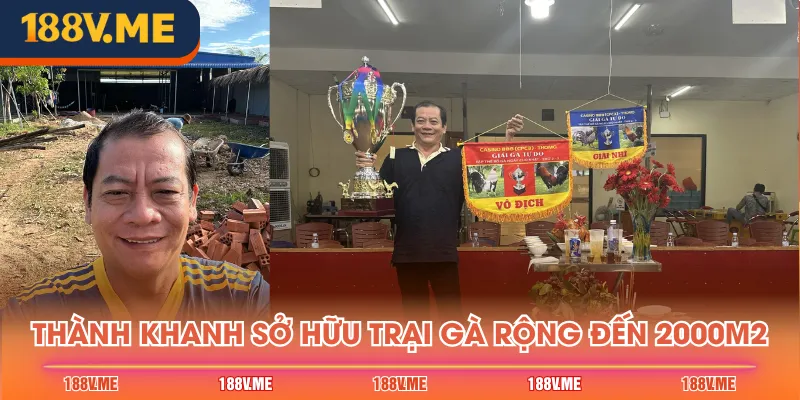 Thành Khanh sở hữu trại gà rộng đến 2000m2